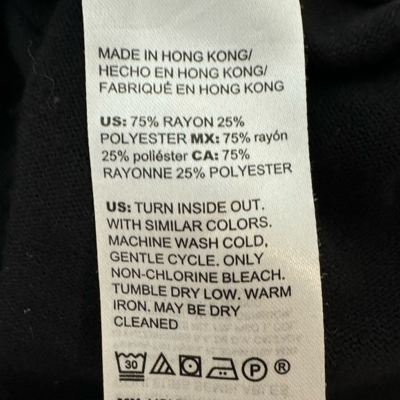 Chico’s Black Trouser Pant Size 12 - Picture 6 of 7